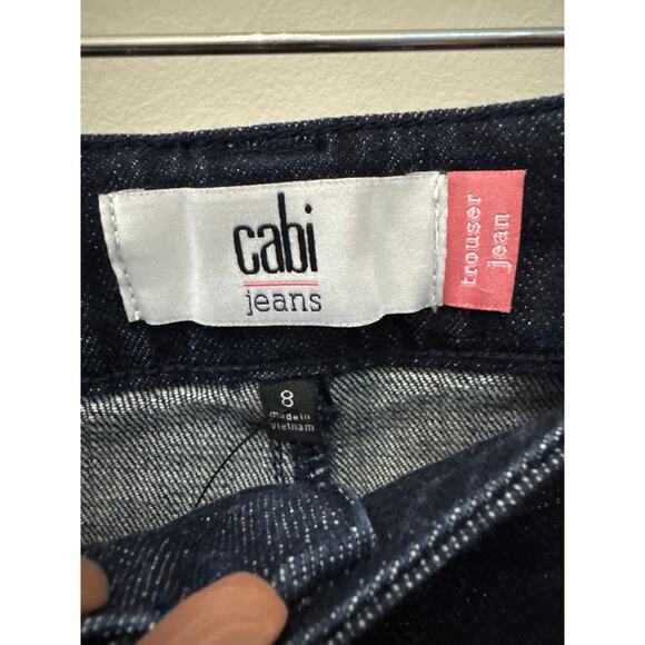 Cabi Trouser Jean Boot-Cut Women’s Size 8 Dark Denim Classic Business Casual - Picture 2 of 4
